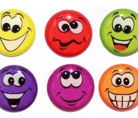 Goofy Faces - 6 Piece Home Button Stickers for Apple iPhone, iPad, iPad Mini, iTouch