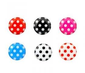 Polka Dots - 6 Piece Home Button Stickers for Apple iPhone, iPad, iPad Mini, iTouch